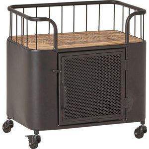 Trolleytafel Laos Mango - Rechthoek - 61x42cm - Hoogte 65 cm