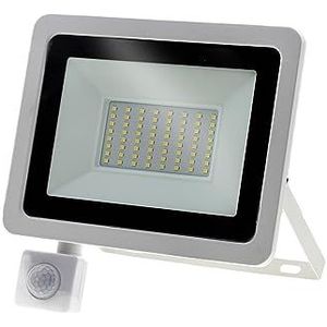 LED-schijnwerpers, LED Schijnwerper PIR Bewegingssensor Reflector LED Schijnwerper Waterdicht IP66 Spotlight Muur Buitenverlichting Wit Warm Wit Helder Werklicht (Color : White Light2, Size : 100W)