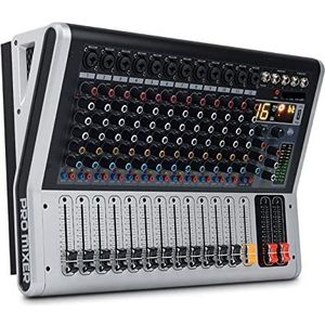 Audiomixer, Professionele 12 kanalen Audiomixer Console Instructie Power-versterker 2x150W Bluetooth-compatibel USB 24- Bit 1 6DSP Eenvoudig te gebruiken en te bedienen