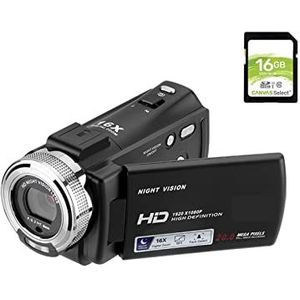 Videocamera Videocamera 4K camcorder vol HD V12 1080P Infrarood Night Vision Digital Zoom Cameras Recorder for het opnemen van video's
