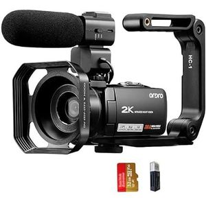 Videocamera Videocamera 4K camcorder vlog camcorders vol HD Ordro Z63 2K 1080P 30FPS IR Night Vision digitale camera for vlog -opname video -opnamen, met SD Kaart