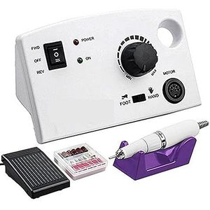 Elektrische nagelboor, 35000 RPM Elektrische Nagel Boor Machine Elektrische Manicure Machine Boren Accessoire Pedicure Kit Keramische Nail Boor Nail Gereedschap Gemakkelijk te gebruiken, voor acryl- e