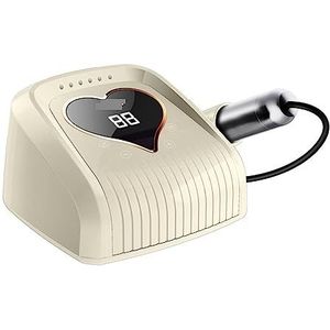 Elektrische nagelboor, 45000 rpm elektrische nagelboormachine for manicure, nagelvijl, nagelmaster, nagellakremover, nagelboorfrees Gemakkelijk te gebruiken, voor acryl- en gellak (Color : Giallo, S