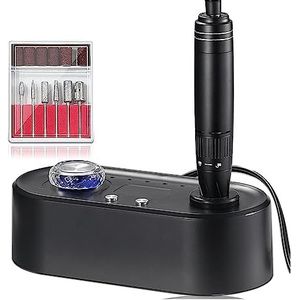 Elektrische nagelboor, 40000 RPM nagelboormachine, elektrische nagelvijl met LCD-snelheidsdisplay, manicure en pedicure Efile Drill for acrylnagels Gemakkelijk te gebruiken, voor acryl- en gellak (Co