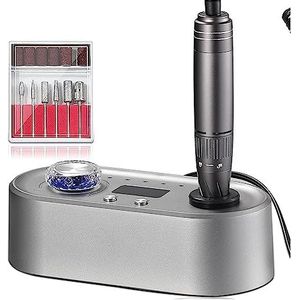 Elektrische nagelboor, 40000 RPM nagelboormachine, elektrische nagelvijl met LCD-snelheidsdisplay, manicure en pedicure Efile Drill for acrylnagels Gemakkelijk te gebruiken, voor acryl- en gellak (Co
