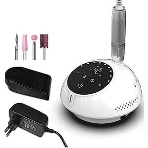 Elektrische nagelboor, 40000 RPM Elektrische Nagel Boor Manicure Machine for Nagels, Pedicure Met Touch Screen, Nail Art Apparatuur, Nagel Frees Set Gemakkelijk te gebruiken, voor acryl- en gellak (C