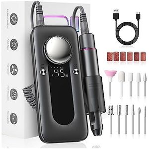 Elektrische nagelboor, Elektrische nagelboormachine, 45000 RPM professionele Efile nagelboorkit, elektrische nagelvijl for acrylnagels Gelnagels Gemakkelijk te gebruiken, voor acryl- en gellak (Color