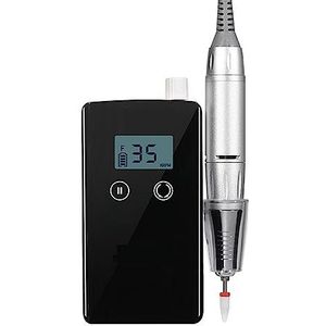 Elektrische nagelboor, 35000 RPM Nagels Boormachine Met HD LCD-scherm, Oplaadbare Nail Master for Nail Art, Draagbare Nagelboor Freesmachine Gemakkelijk te gebruiken, voor acryl- en gellak (Color : N