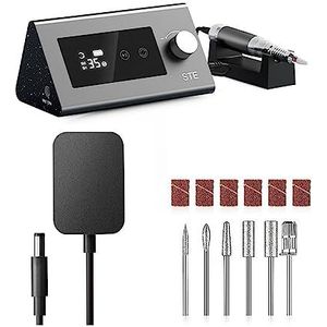 Elektrische nagelboor, 35000 rpm elektrische nagelboormachine, schuurmachine nagel elektrische manicureboor for nagelgereedschap, aanraakscherm manicuremachine ontworpen for salons gezinnen Gemakkelij
