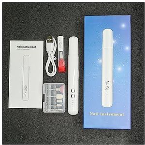 Elektrische nagelboor, Professionele nagelboormachine, elektrische manicure-freesset, boortjes for nagelvijlen, gereedschap for het verwijderen van gellak Gemakkelijk te gebruiken, voor acryl- en gell