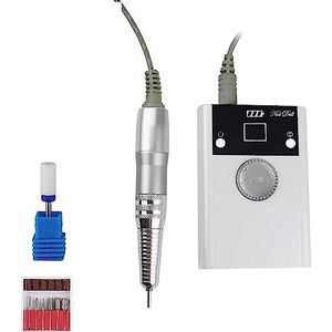 Elektrische nagelboor, Borstelloze elektrische nagelboormachine, 40000 RPM professionele manicure-boormachine, oplaadbare pedicureset met boren Nagels Gereedschap Gemakkelijk te gebruiken, voor acryl-