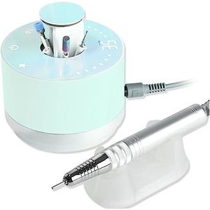 Elektrische nagelboor, Professionele elektrische nagelboormachine, draagbare oplaadbare 35000 RPM nagelboor for acrylgelnagels Gemakkelijk te gebruiken, voor acryl- en gellak (Color : Blue, Size : A