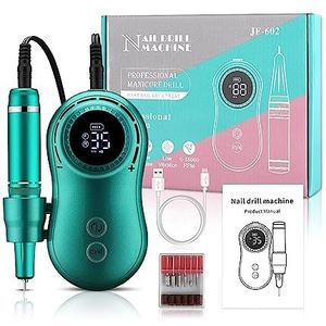 Elektrische nagelboor, 35000 RPM Elektrische Nagelboormachine, Professionele Oplaadbare Nagelvijlnagels, Elektrische Nagelvijl For Acrylnagels Gelnagels Gemakkelijk te gebruiken, voor acryl- en gellak