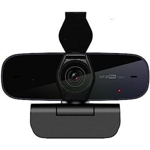 Webcam4K, Webcam Full HD1080p 60FPS Autofocus met verwijderbare privacycover Stream met microfoons USB Inclusief software HD-streaming-webcam