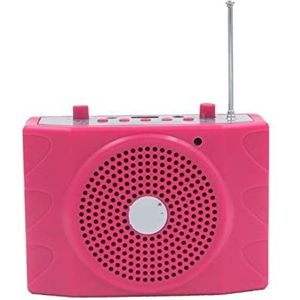 Voice Enhancer-apparaat, Spraakversterker Mp3 Speler riemluidspreker digitale leerpromotor gids met mini -geluid buitenluidspreker Snel opladen en lange levensduur van de batterij (Color : Rosso, Si