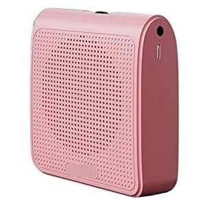 Voice Enhancer-apparaat, Stemversterker megafoon met bekabelde microfoon Mp3 Lerarenopleiding/gids/promoties/lezing Snel opladen en lange levensduur van de batterij (Color : Pink, Size : 1)