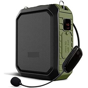 Voice Enhancer-apparaat, 18W draagbare draadloze Bluetooth Speaker Waterproof Voice versterker met UHF Microfoon for Leraar Ondersteuning AUX TF USB Schijf Snel opladen en lange levensduur van de batt