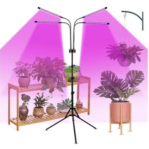 LED-plantenlicht Statief USB Phyto Lamp Volledi Spectrum Hydrocultuur Lamp LED Grow Light Kamerplanten Lamp, Kas Veg Bloem Phytolamp Grow Box (Color : 4 Heads USB Port, Size : 1)