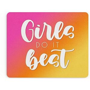 Grappige Muismat Kantoor Werk Mousepad Bureau Accessoires Computers Collega Collega Meisjes Doen Het Beste Voor Haar Girly Motivatie Leuke |MM464