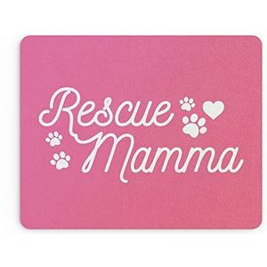 Grappige muismat | muismat voor kantoorwerk bureauaccessoires computers beheerder collega | Rescue Mamma | Voor haar huisdier eigenaar kat hond | MM196