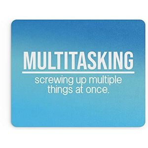 Grappige muismat, kantoorwerk, muismat, bureauaccessoires, computers, collega, multitasking, meerdere dingen opschroeven, ongeorganiseerde grappen | MM231