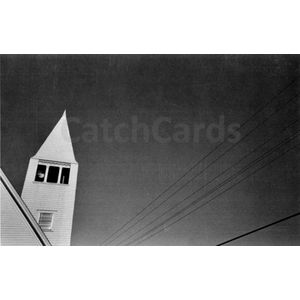 Eva Rubinstein - Church and Wires - Vintage dubbele kaarten - Zwart-wit - Set van 10 kaarten met eco-katoen enveloppen