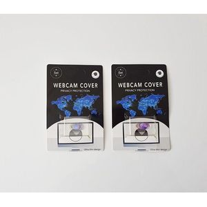 Webcam Cover Paars Roze - Privacy Schuifje - 2 Stuks