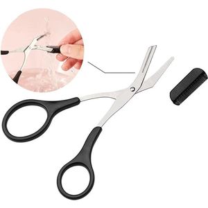5 stuks -Wenkbrauw Schaartje - Roze - Make up - Wenkbrauw schaar Multifunctioneel - Wenkbrauw kam