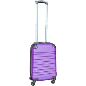 Handbagage koffer met wielen 27 liter - lichtgewicht - cijferslot - paars