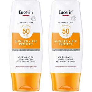 Eucerin Sun Protect Gel-Crème SPF50 - Zonbescherming - Voordeelverpakking - Duopack - 2x150ml
