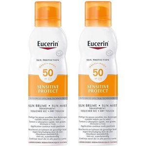 Eucerin Sun Oil Control Mist Transparent Dry Touch SPF50 2x200ml