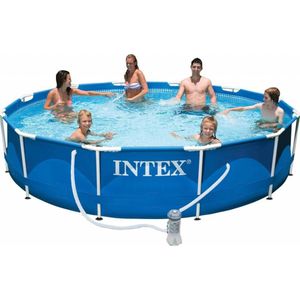 Intex zwembad Metal frame pool - 366 x 76 - inclusief filterpomp