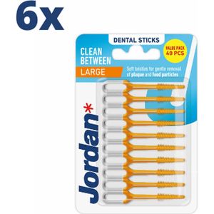 Jordan Clean Between Sticks Large - 6 x 40 stuks - Voordeelverpakking