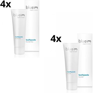 BlueM Tandpasta Voordeelpakket - 8x 75 ml (4x zonder fluoride + 4x met fluoride (Perio Care))