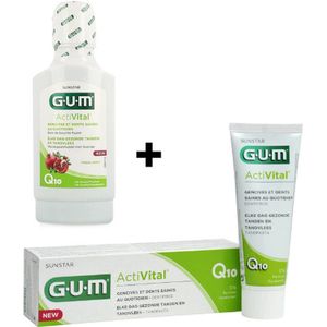 GUM Activital Tandpasta + Mondwater - Voordeelverpakking