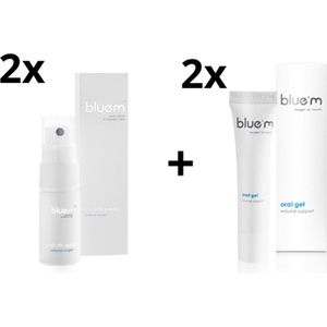 2x BlueM Mondspray + 2x BlueM Oral Gel