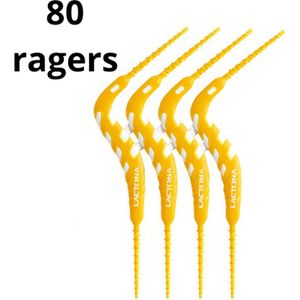 Lactona FlexPicks 2in1 XS/S Geel - 4 x 20 stuks - Voordeelverpakking