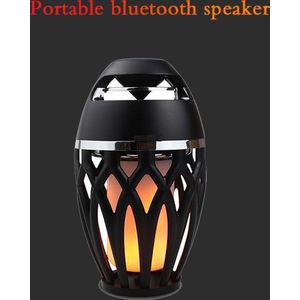 Afecto® | oplaadbare draadloze luidspreker met vlammenlicht | groot formaat | batterij 2000mAh tot 6 uren | Stofdicht en waterdicht | Bluetooth