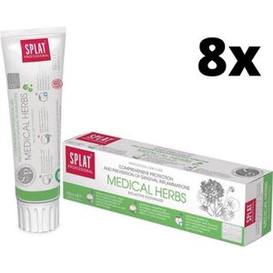 Splat Professional Medical Herbs Tandpasta - 8 x 100 ml - Voordeelverpakking