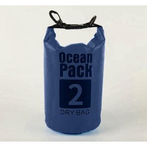 Waterdichte Tas - Dry bag - 2L - Blauw - Ocean Pack - Dry Sack - Survival Outdoor Rugzak - Drybags - Boottas - Zeiltas
