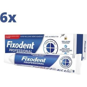 Fixodent Professional Kleefpasta - 6x 40 gram - Voordeelverpakking