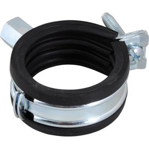 buisklem + rubber inlage (1) 35mm M8 scharnierbeugel