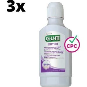GUM Ortho Mondspoelmiddel - 3 x 300 ml - Voordeelverpakking