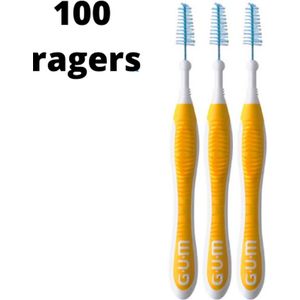 Gum Travler Ragers 1.3mm Geel - 2 x 50 stuks - Voordeelverpakking