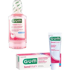 GUM SensiVital+ Mondwater + Tandpasta - Voordeelverpakking