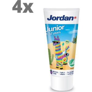 Jordan Tandpasta Junior 6-12 jaar - 4 x 50ml - Voordeelverpakking
