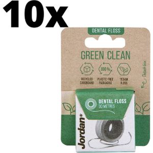 10x Jordan Green Clean Floss - Voordeelverpakking