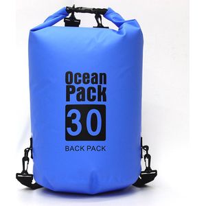 Waterdichte Tas - Dry bag - 30L - Fel blauw - Ocean Pack - Dry Sack - Survival Outdoor Rugzak - Drybags - Boottas - Zeiltas
