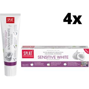 Splat Professional Sensitive White Tandpasta - 4 x 100 ml - Voordeelverpakking