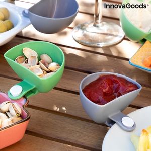 INNOVAGOODS - TAPASSCHAALTJES - CLIPS OM TE DIPPEN - SAUSSCHAALTJES - MINI SCHAALTJES - AMUSESCHAALTJE - 2 STUKS